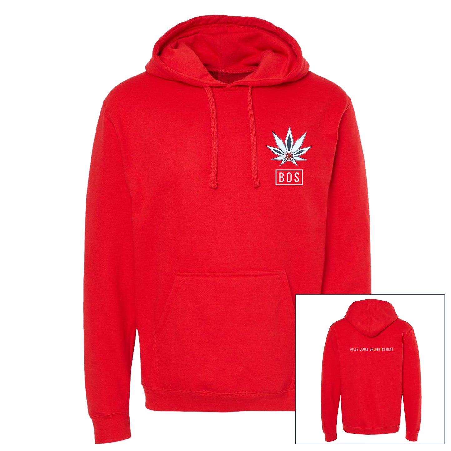 UniSEX RED BOS Hoodie 1.0