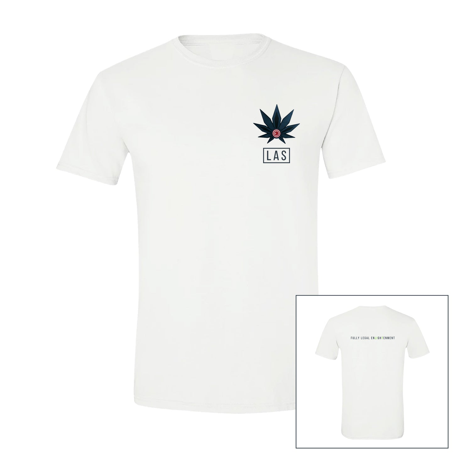 MENS WHITE LAS Tee 1.0