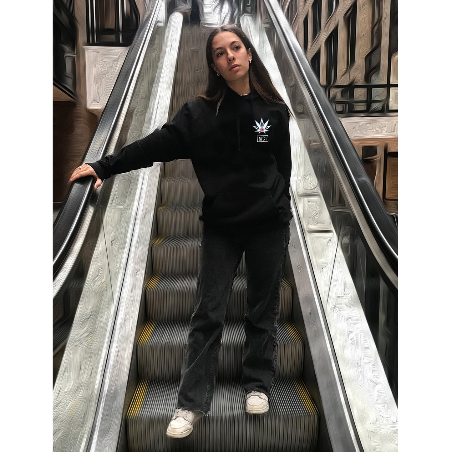 UniSEX BLACK MCI Hoodie 1.0