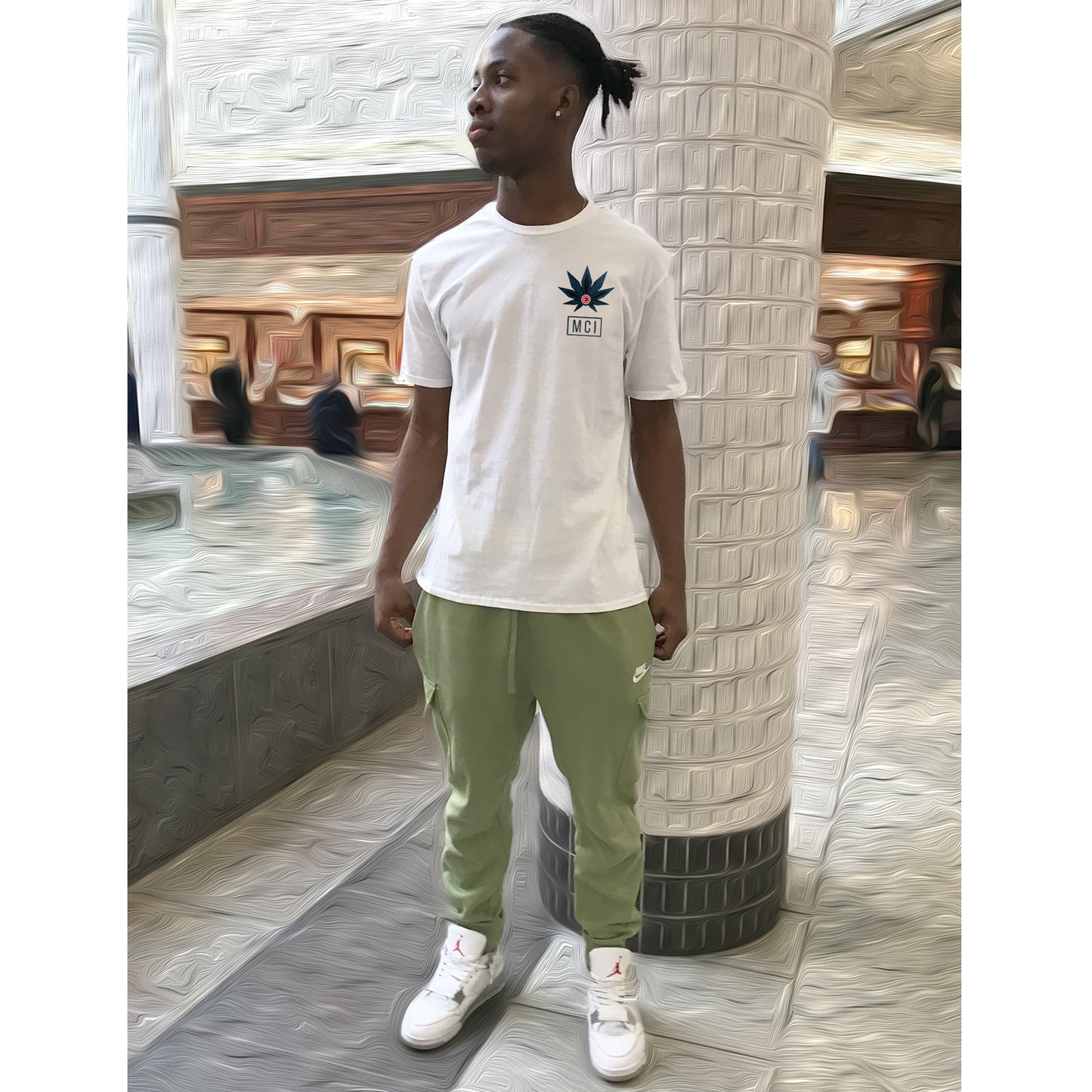 MENS WHITE MCI Tee 1.0