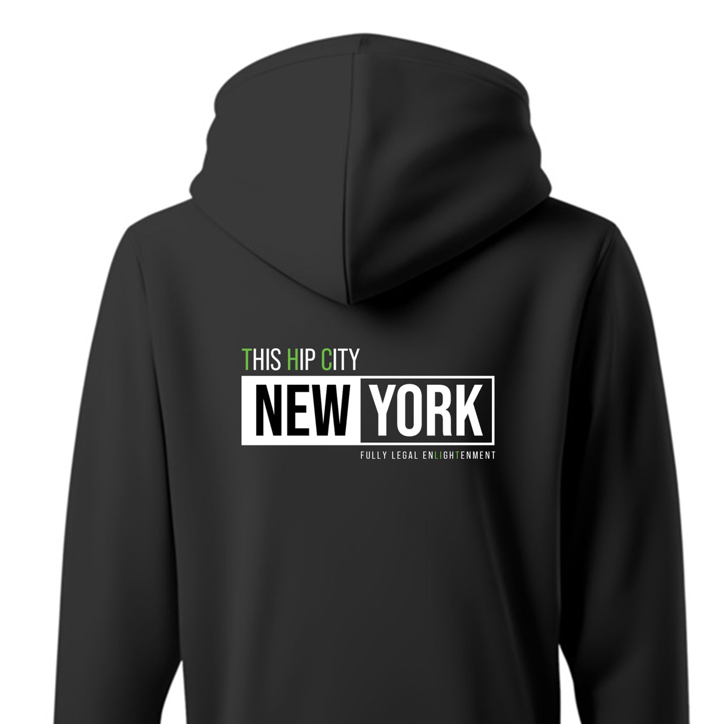 BLACK UniSEX NEW YORK HOODIE 3.0