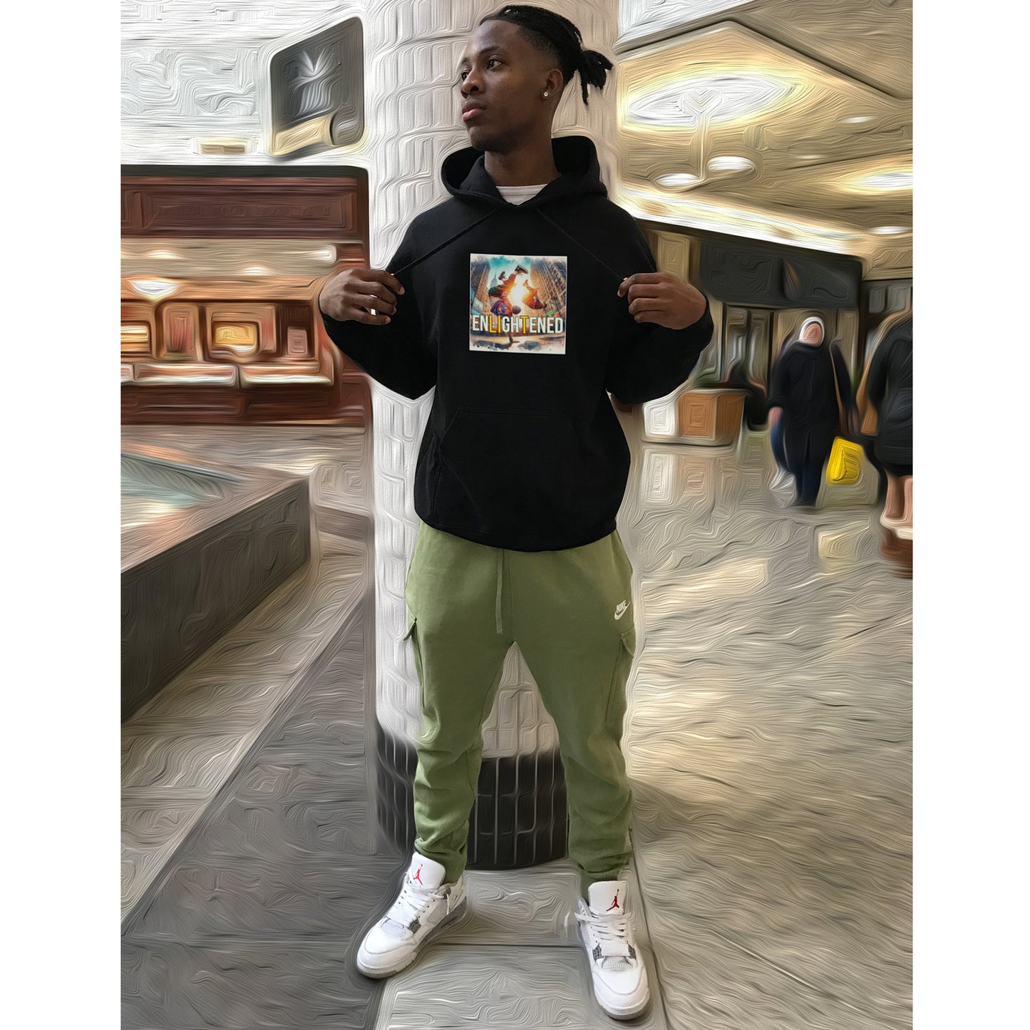 BLACK UniSEX NEW YORK HOODIE 3.0