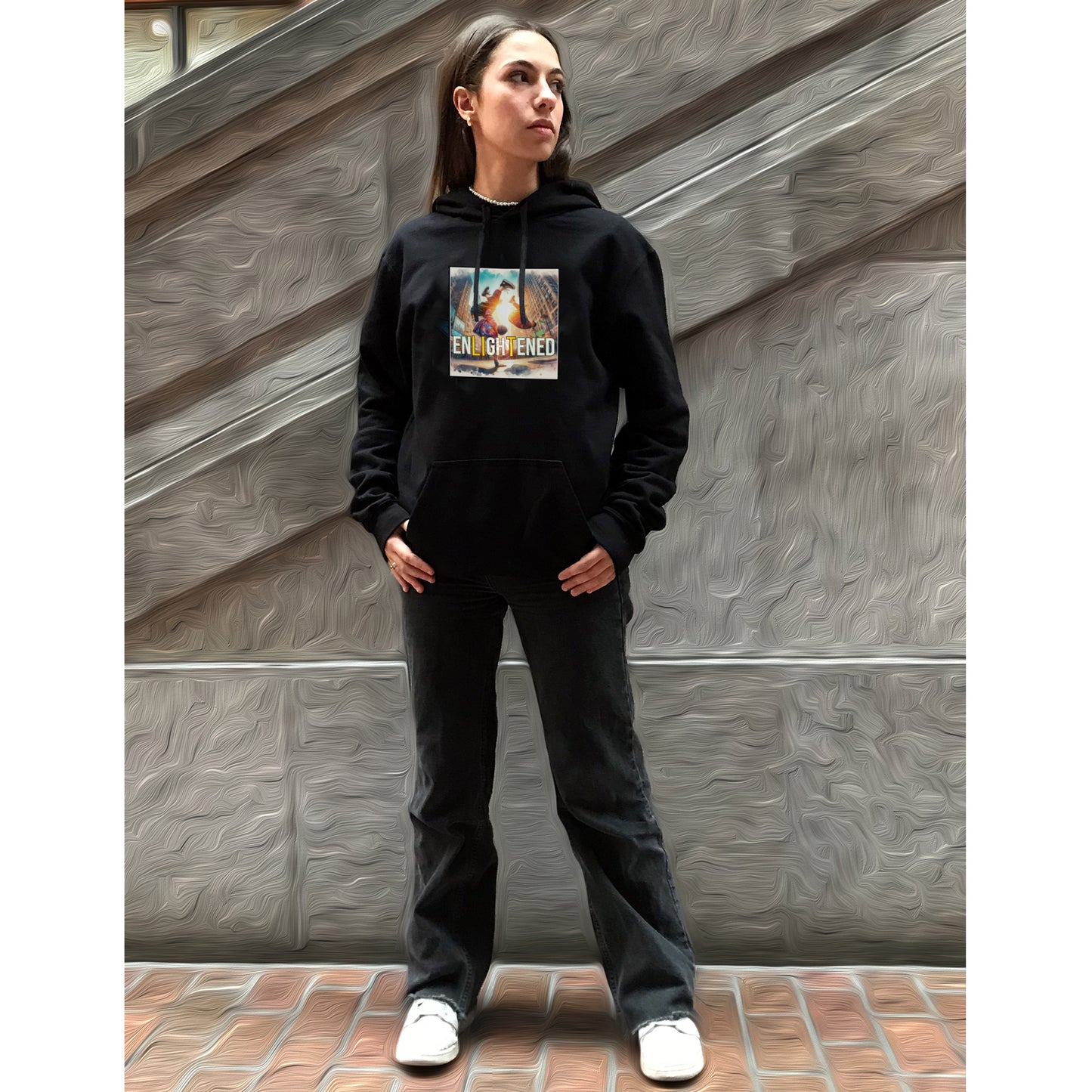 BLACK UniSEX NEW YORK HOODIE 3.0