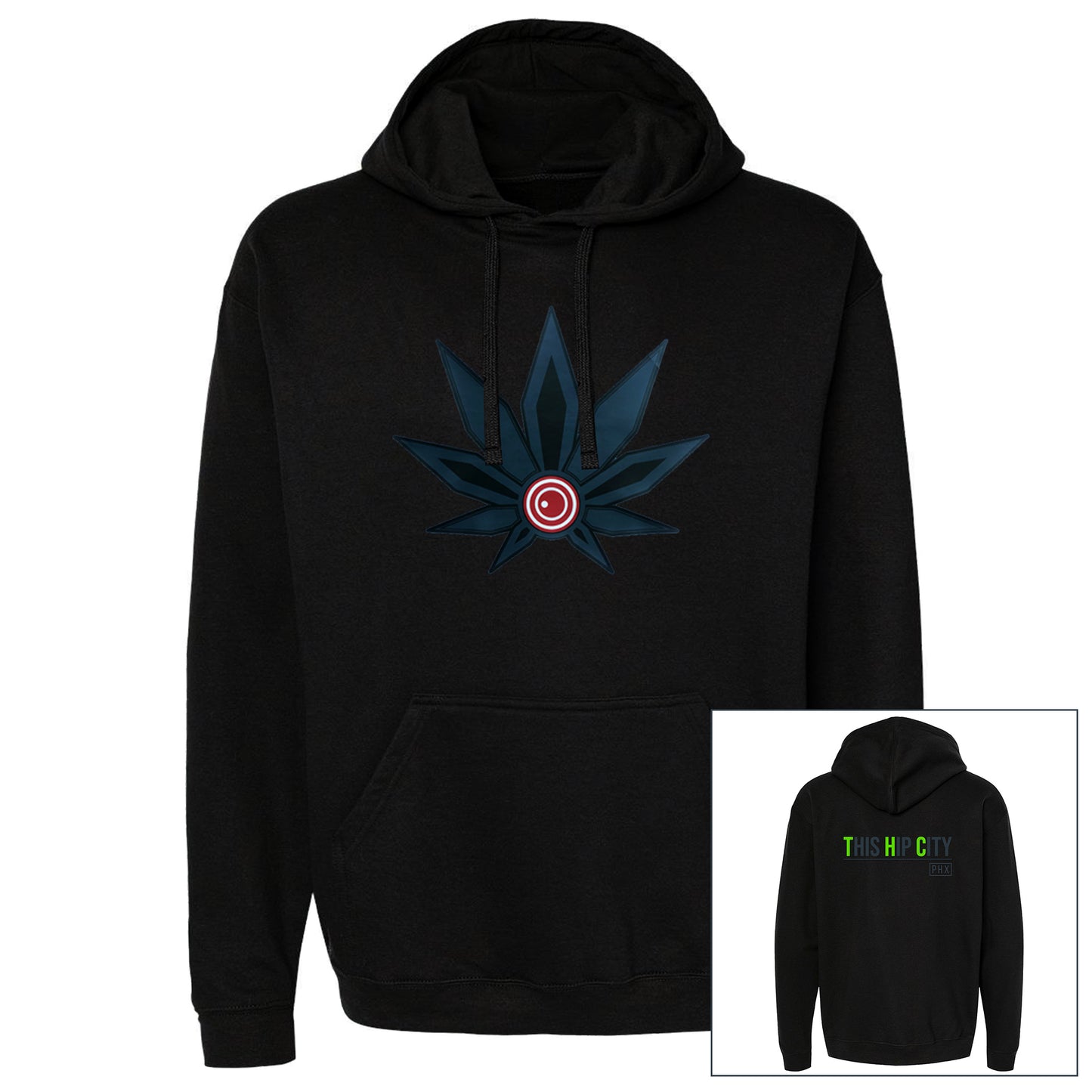UniSEX BLACK PHX Hoodie 2.0