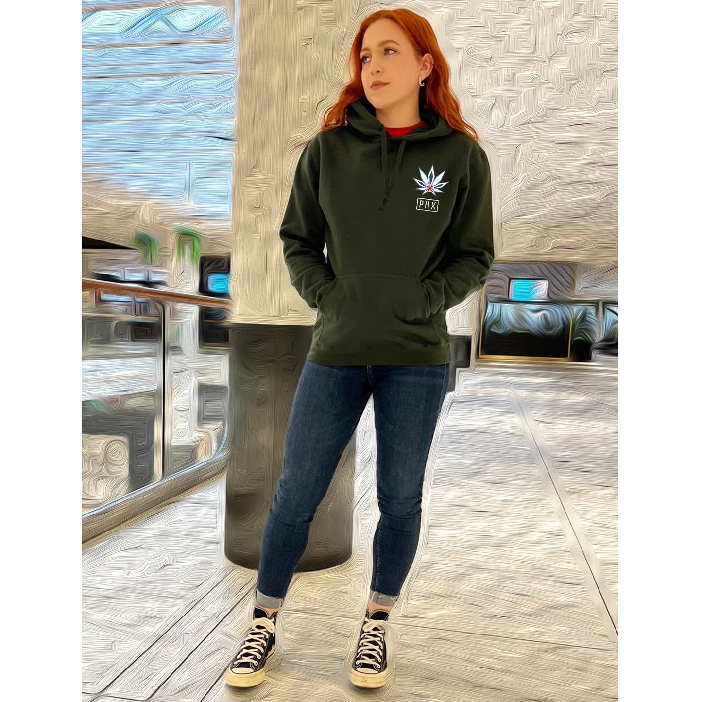UniSEX OLIVE PHX Hoodie 1.0