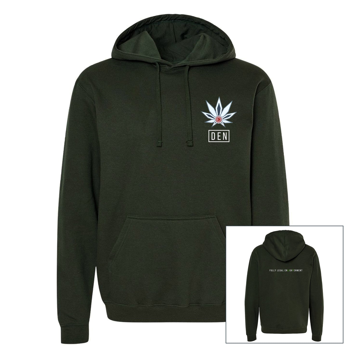UniSEX OLIVE DEN Hoodie 1.0
