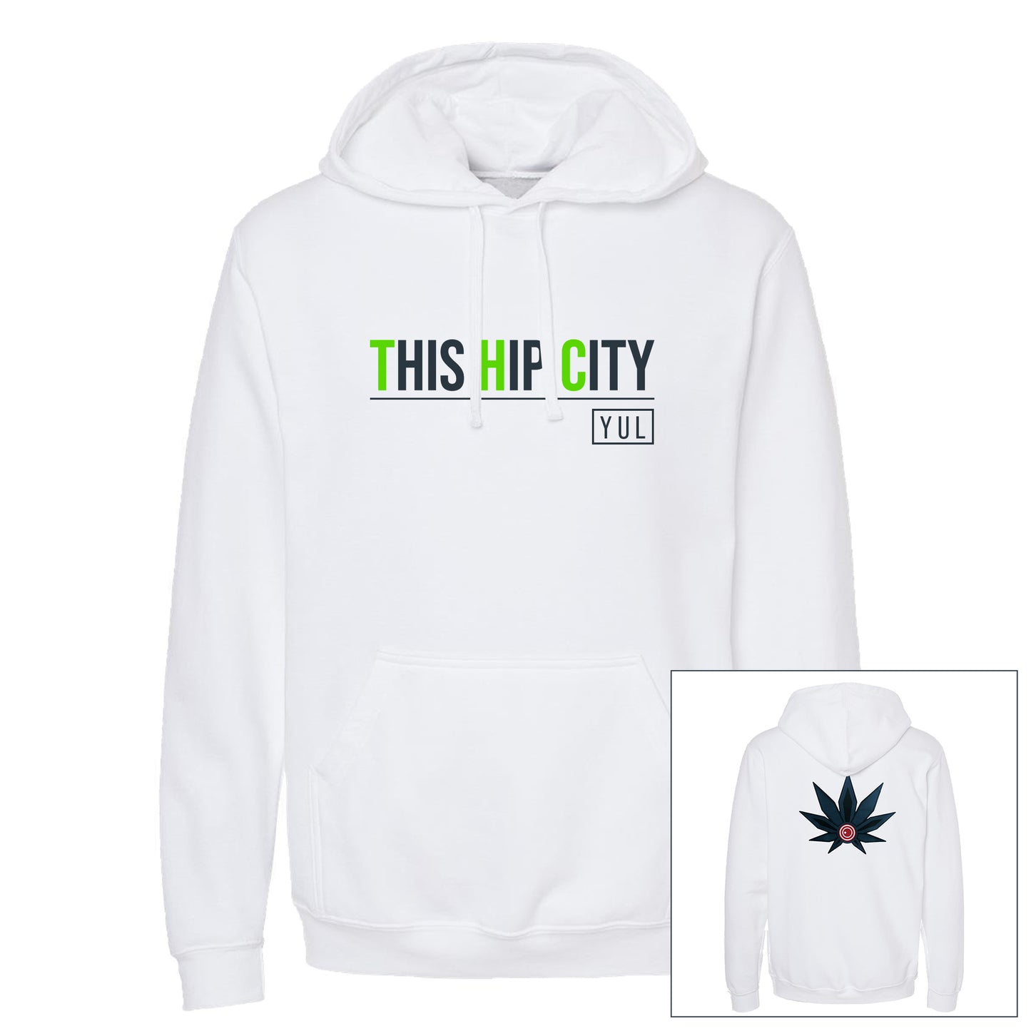 UniSEX WHITE YUL Hoodie 2.0