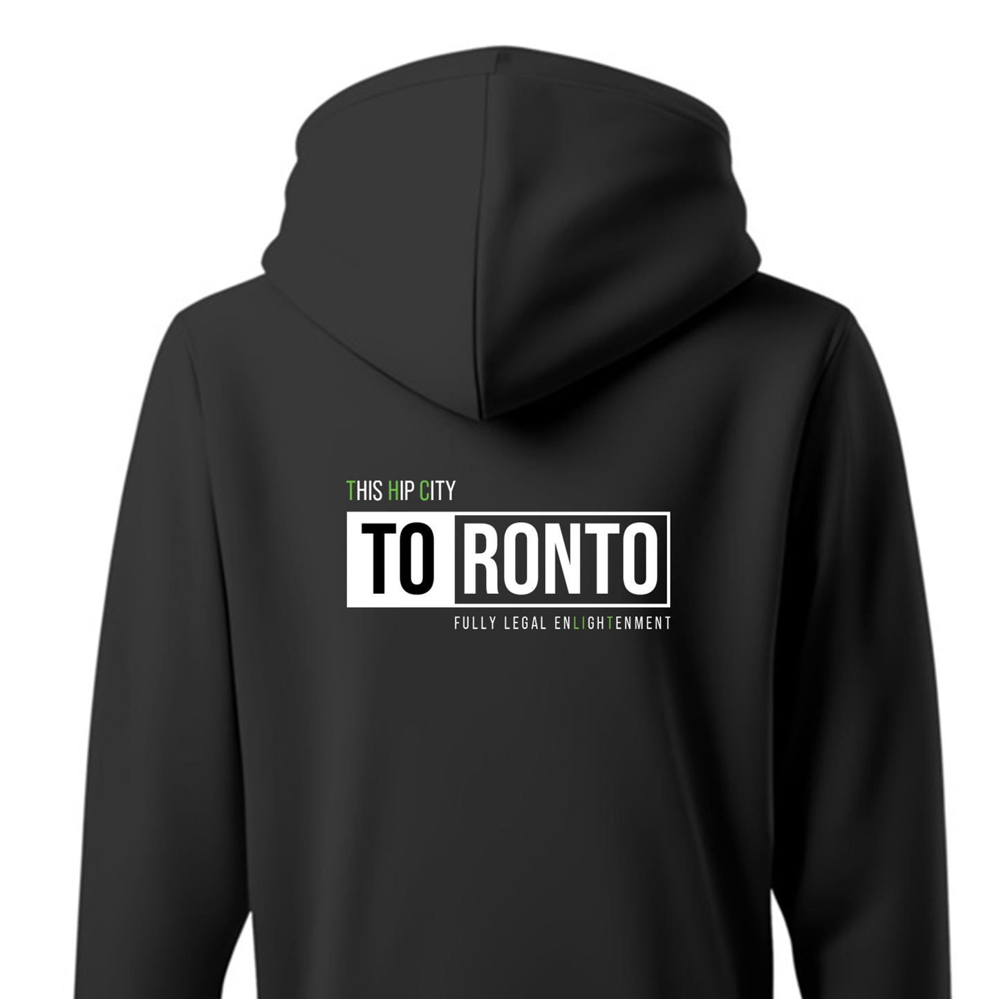 BLACK UniSEX TORONTO HOODIE 1.0