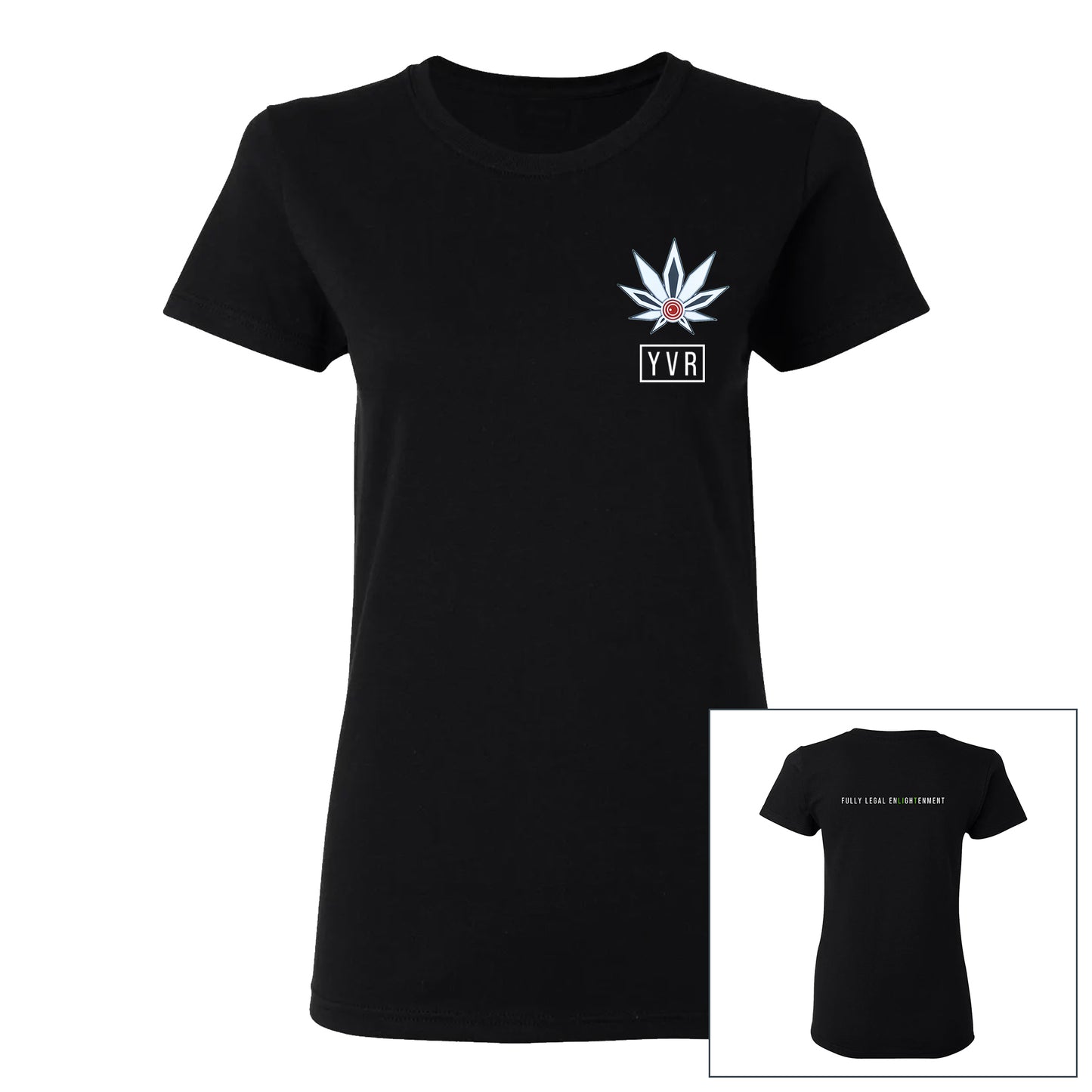 WOMENS BLACK YVR Tee 1.0