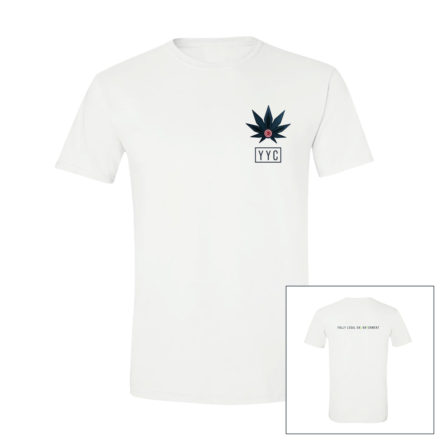 MENS WHITE YYC Tee 1.0