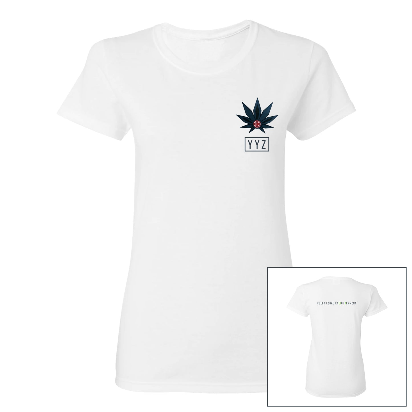 WOMENS WHITE YYZ Tee 1.0