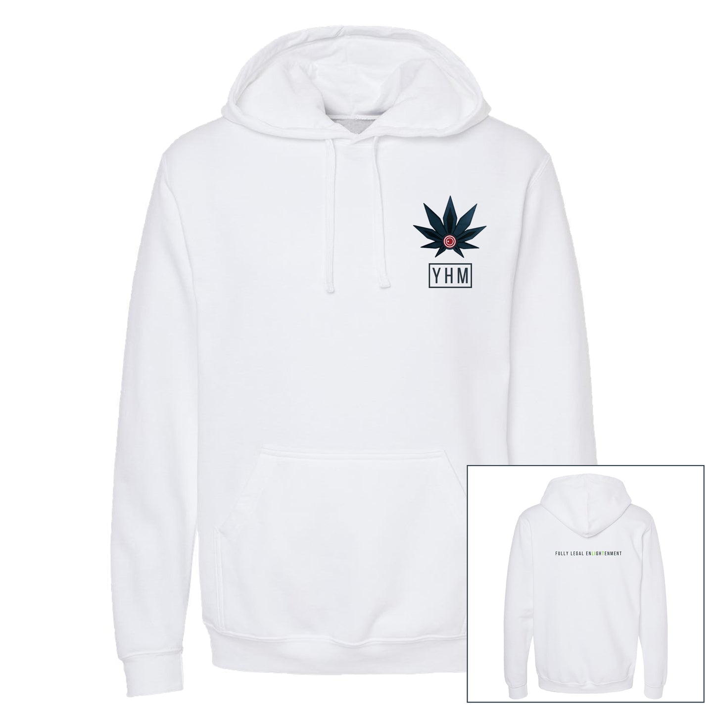 UniSEX WHITE YHM Hoodie 1.0