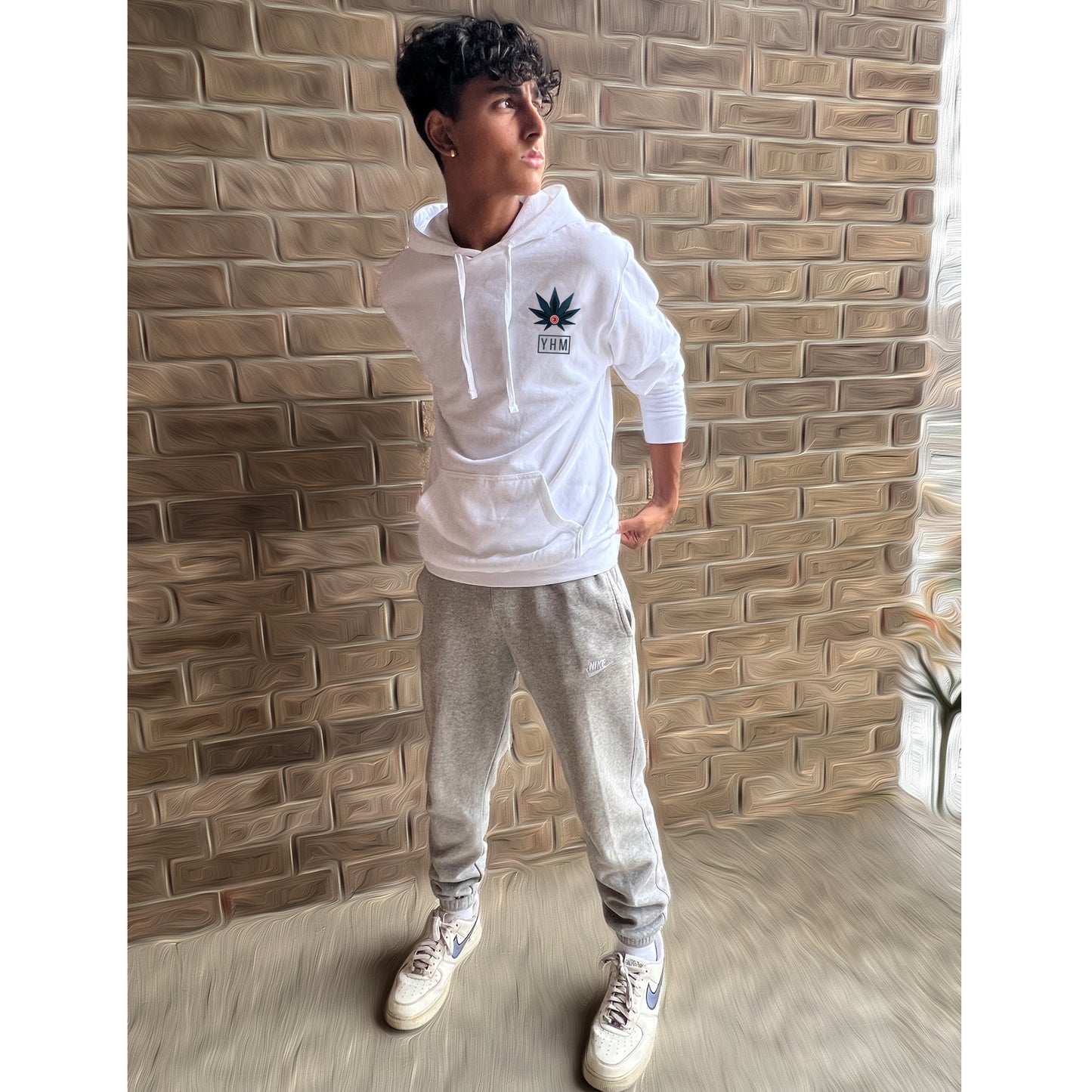 UniSEX WHITE YHM Hoodie 1.0