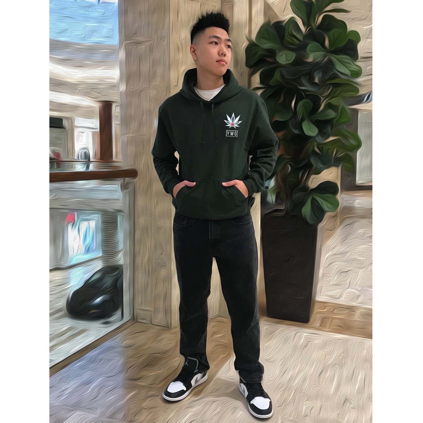 UniSEX OLIVE YWG Hoodie 1.0