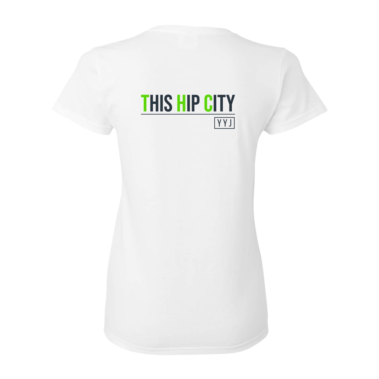 WOMENS WHITE YYJ Tee 2.0