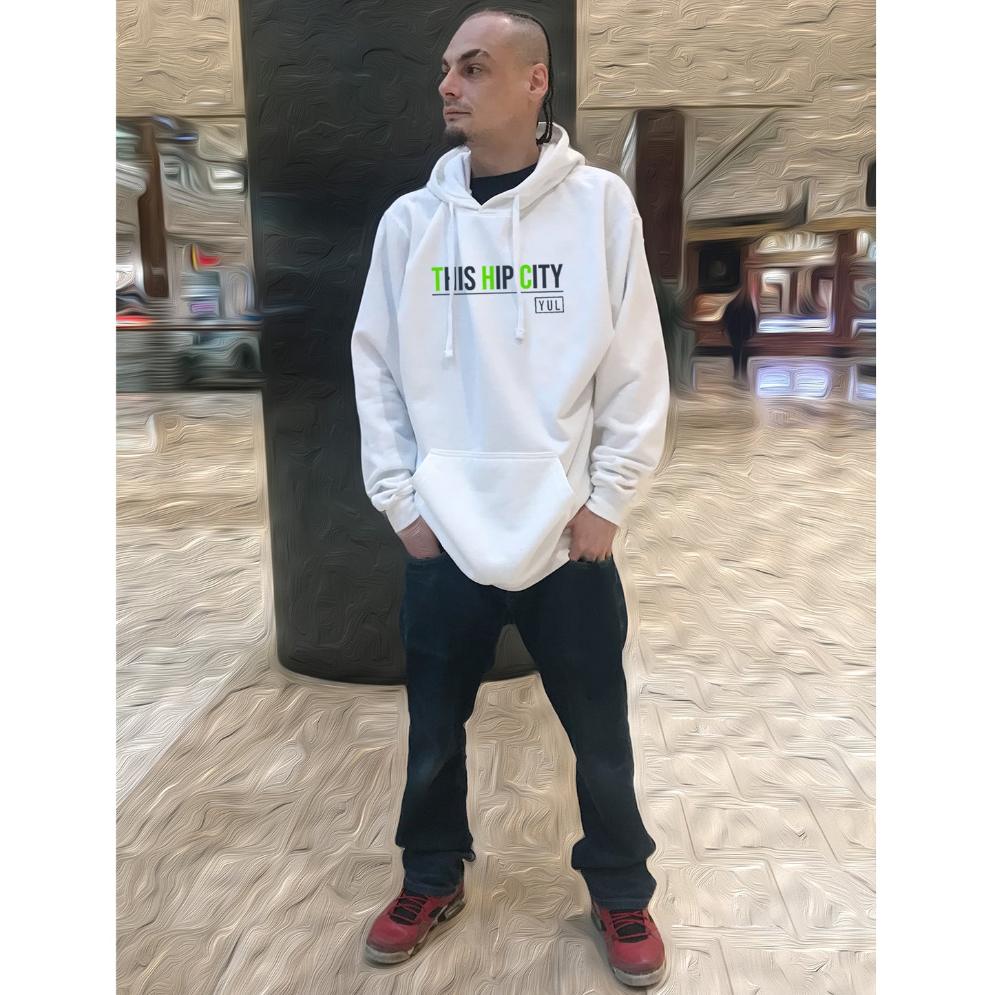 UniSEX WHITE YUL Hoodie 2.0