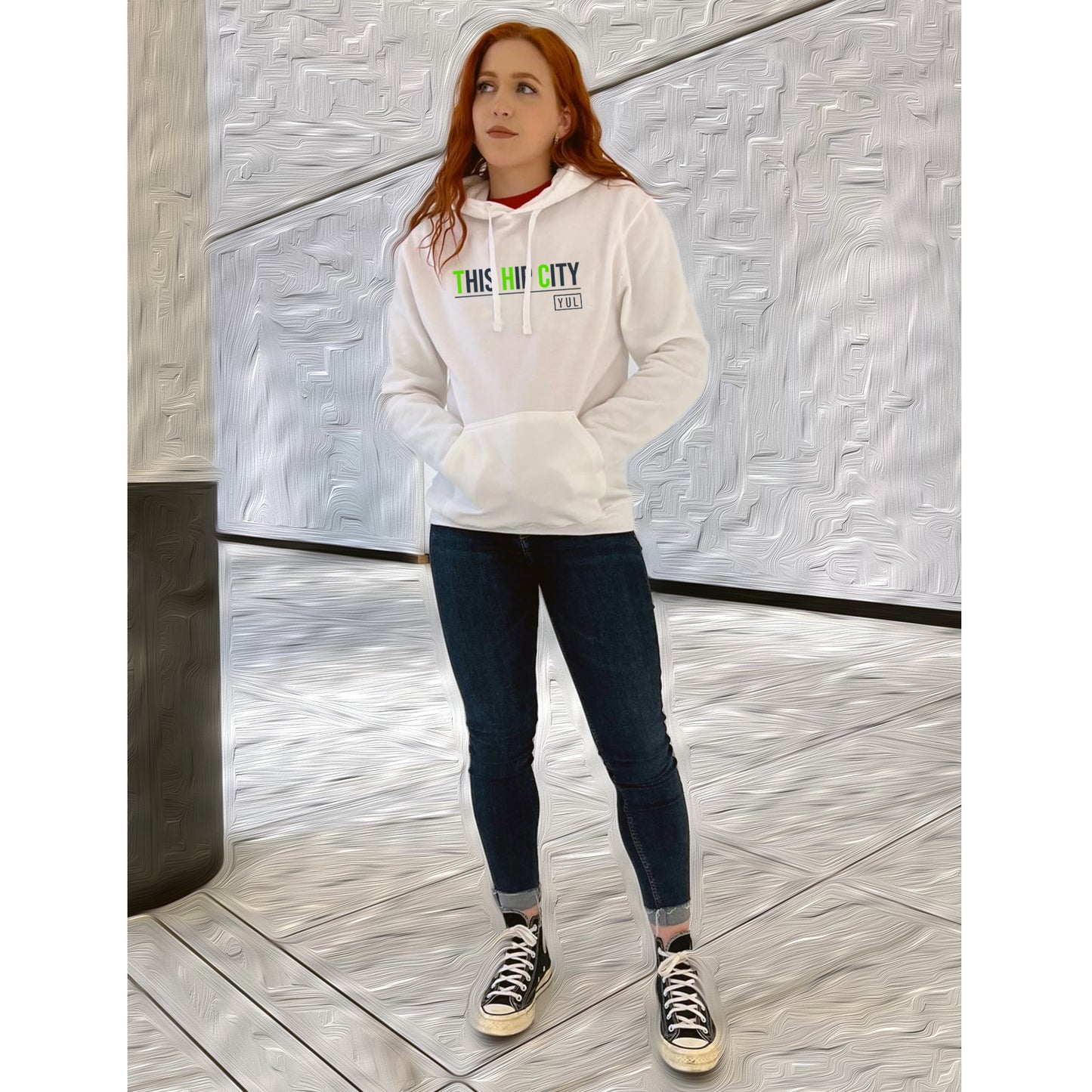 UniSEX WHITE YUL Hoodie 2.0
