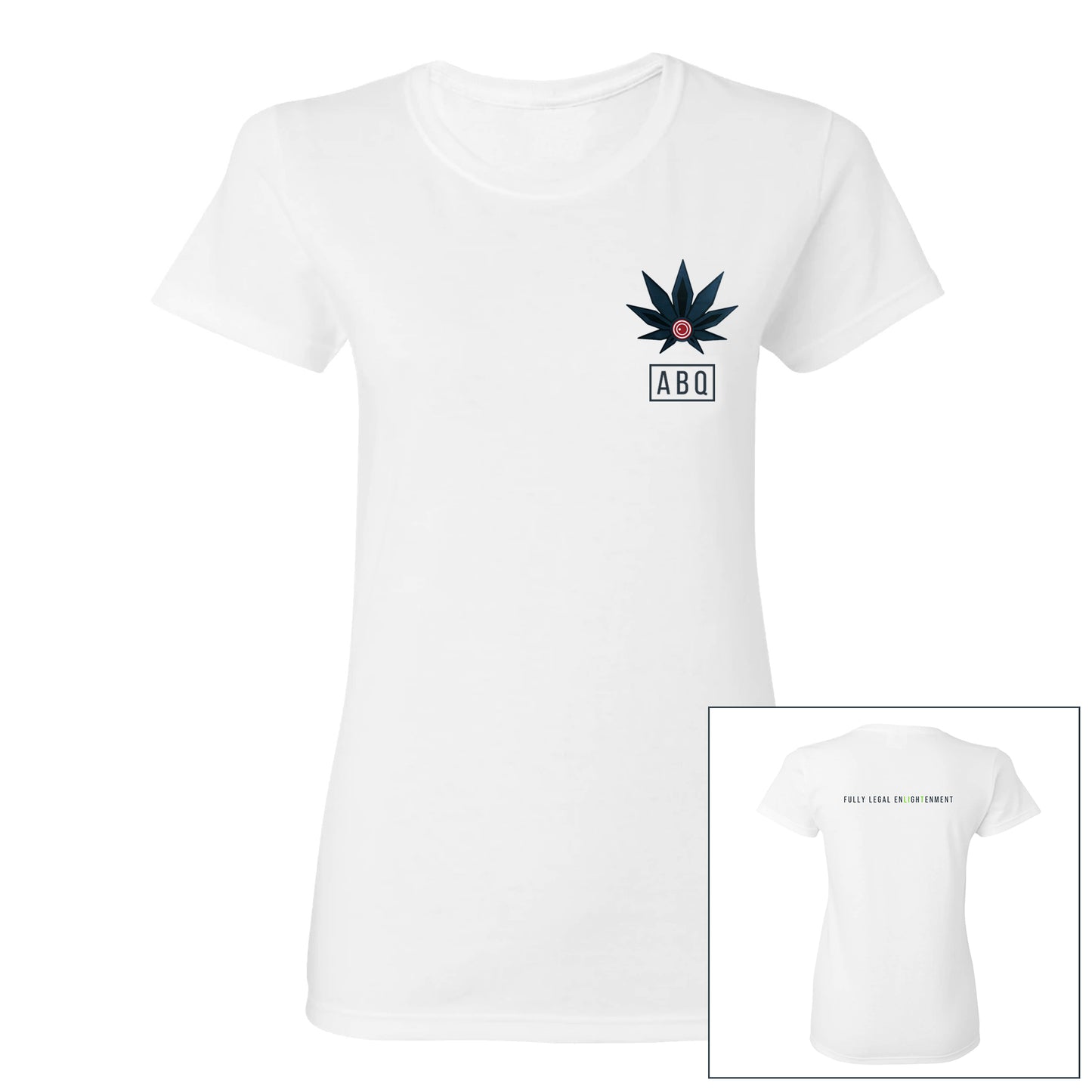 WOMENS WHITE ABQ Tee 1.0