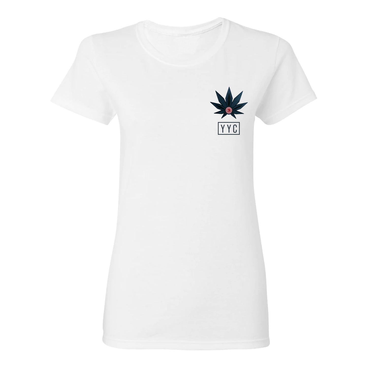 WOMENS WHITE YYC Tee 1.0