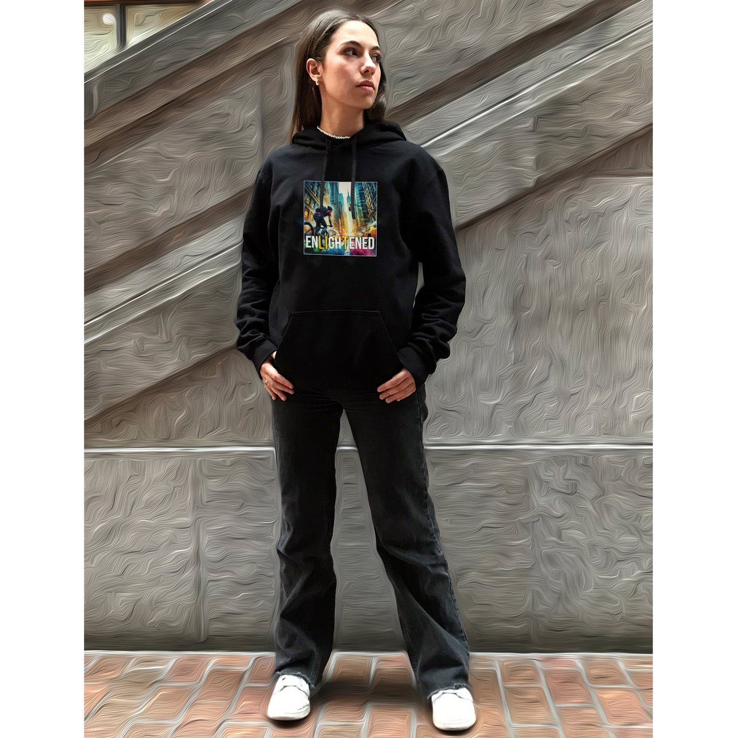 BLACK UniSEX NEW YORK HOODIE 1.0