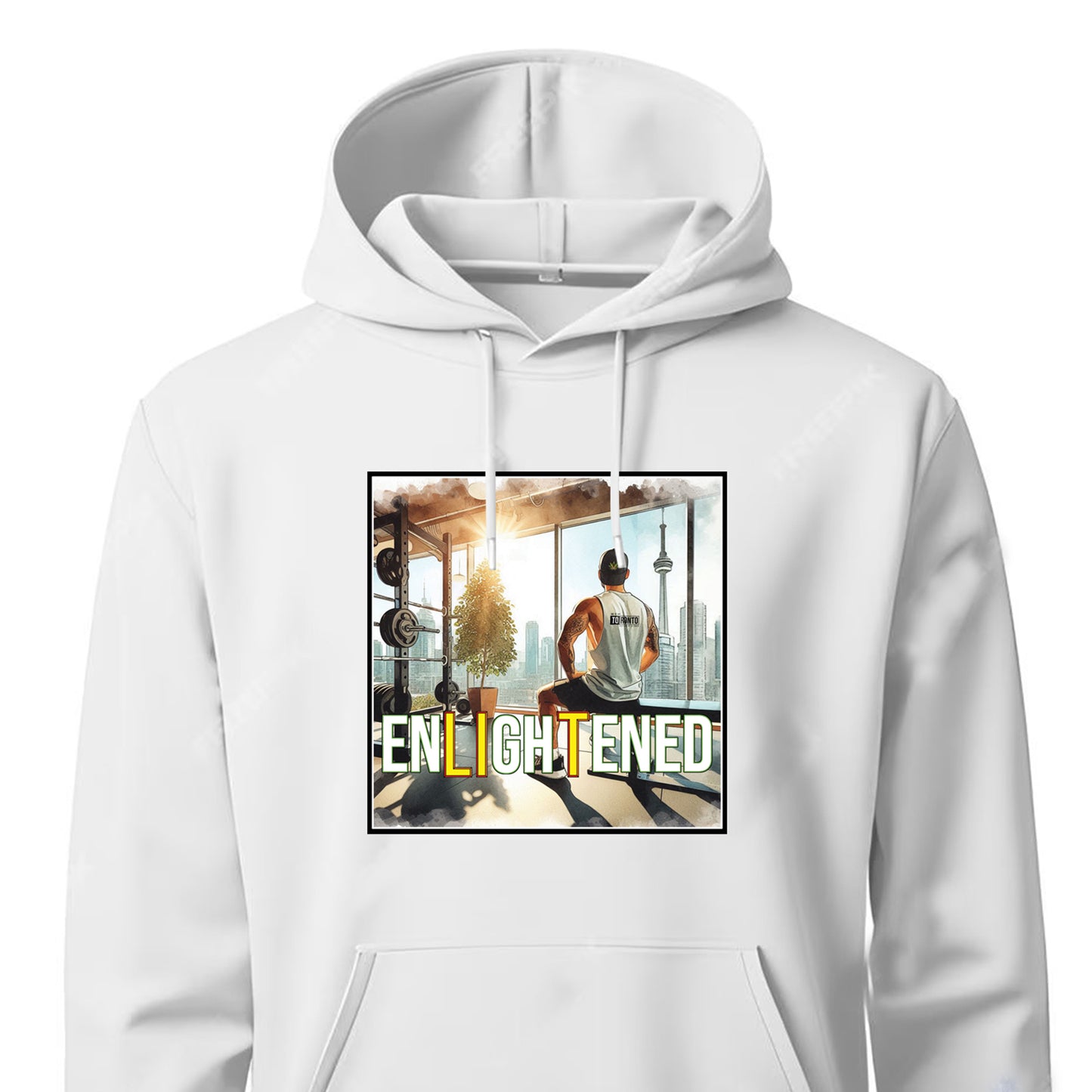 WHITE UniSEX TORONTO HOODIE 2.0